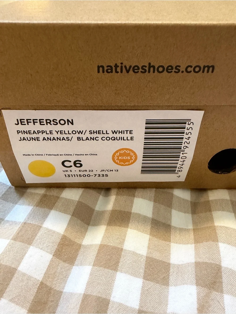 Native Jefferson BNIB, Size C6